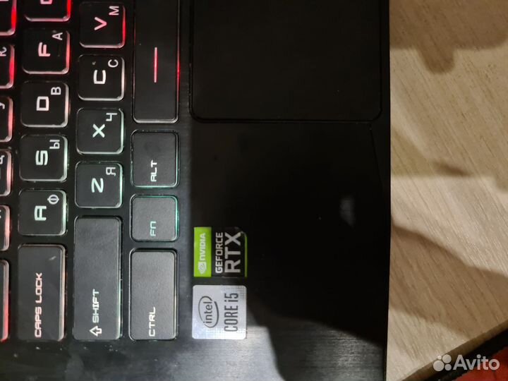 Игровой ноутбук MSI с rtx 3060ti и intel core i5