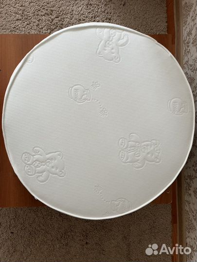 Матрас детский круглый, для крутой кроватки