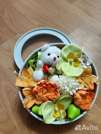 Цветы из мыла букет подарок