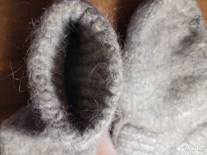 Носки шерстяные вязаные