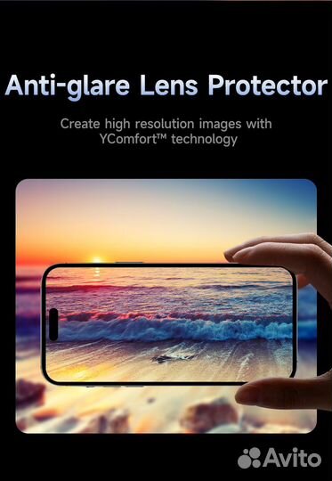 Benks Стекла камеры iPhone 15, 15 Plus Сапфировые