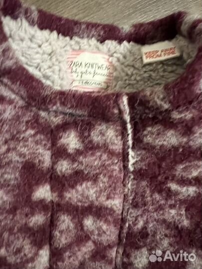 Куртка кардиган zara на 2-3 года