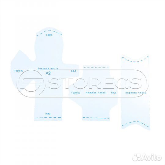 Лекала для перетяжки рулей 110 шт