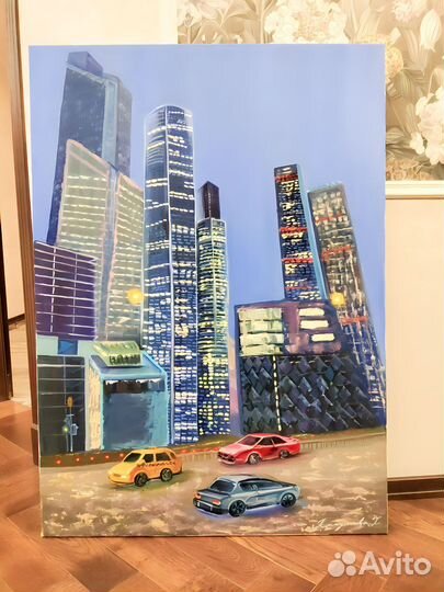 Картина маслом большого размера