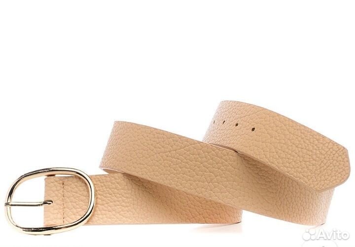 Ремень oodji женский, цвет : бежевый