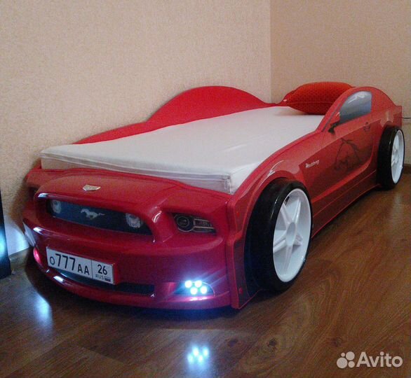 Детская кровать машина 3D