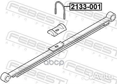Болт задней рессоры зад прав/лев ;ford transit