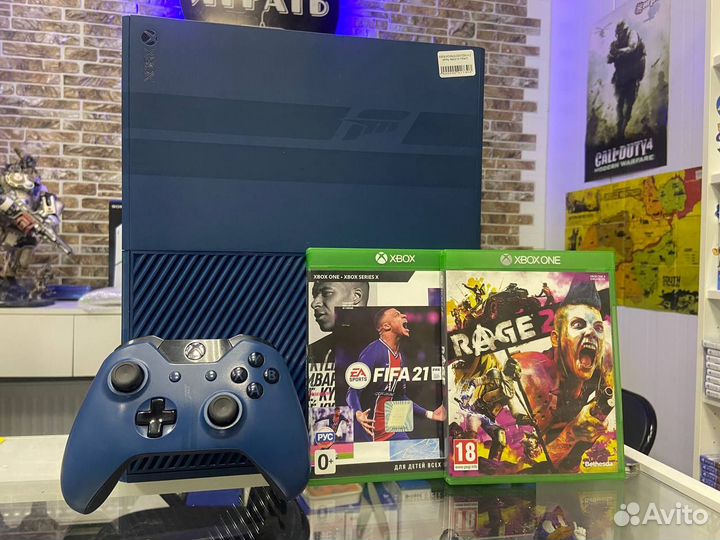 Xbox One 1Tb Forza Edition + 2 игры + год гарантии
