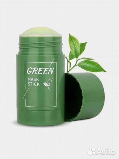 Зелёная глиняная грин маска-стик от чёрных точек