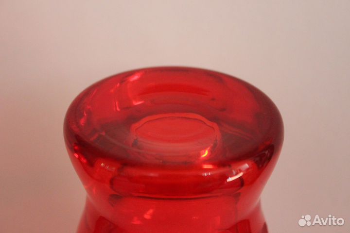 Ваза Красное стекло