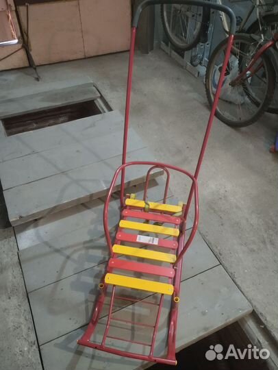 Детские санки с колесами