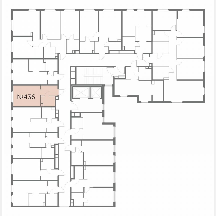 Апартаменты-студия, 22,4 м², 14/17 эт.