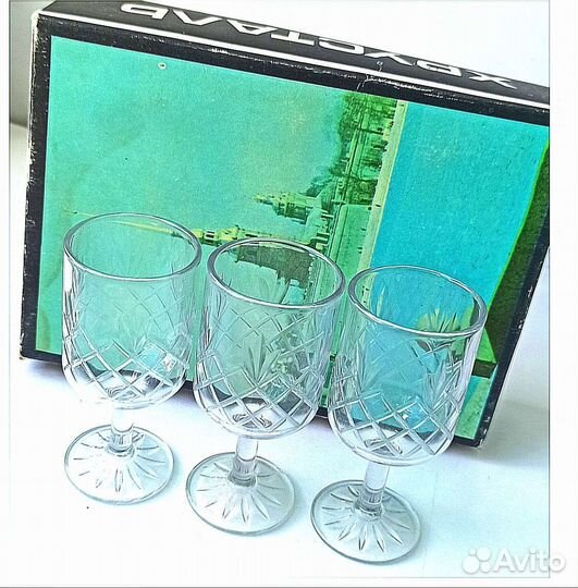 Рюмки 6шт. Ленинградский хрусталь
