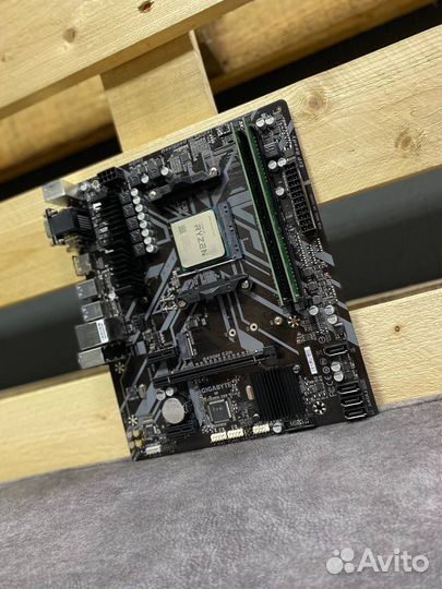 Комплект - Ryzen 5 1600 + B450 + 16GB DDR4