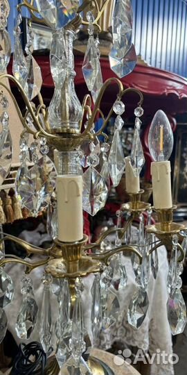 Лампа настольная. Жирандоль. Старинная мебель