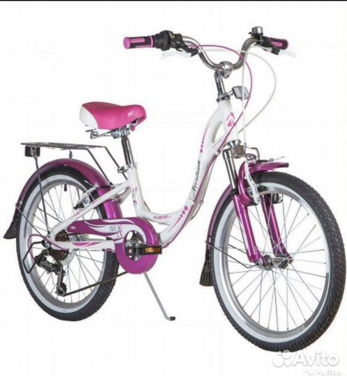 Велосипед Novatrack Angel 20 белый новый