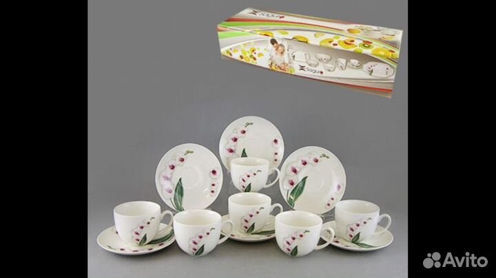 Новый Чайный набор 12 пр