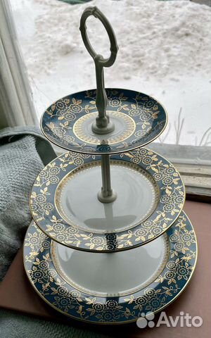 Новая фарфоровая ваза-этажерка Чехословакия