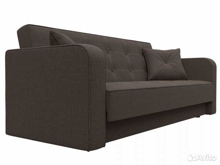 Диван-книжка Тур, рогожка, амур коричневый. Москва