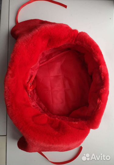 Шапка ушанка из эко меха 56-58