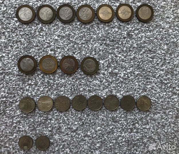 Юбилейные монеты 10, 2, 1
