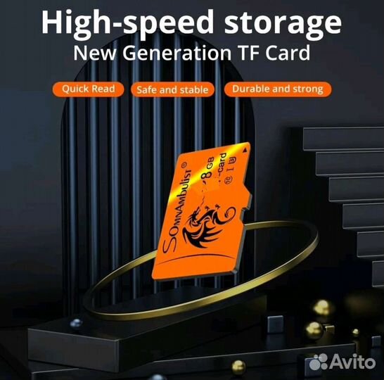 Карта памяти micro sdtf c10 8gb
