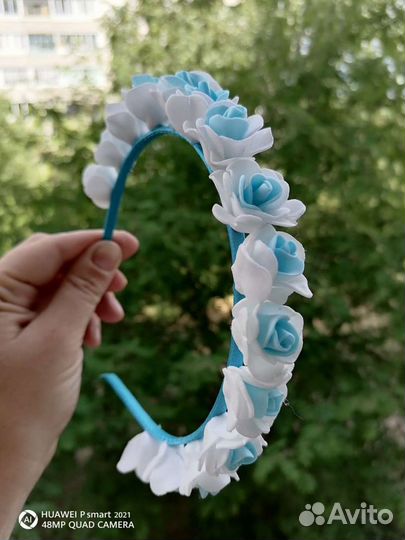 Повязка на голову, украшение на пучок, ободок для