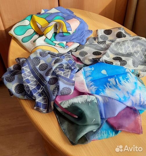 Платки, шарфы. Натуральный шёлк