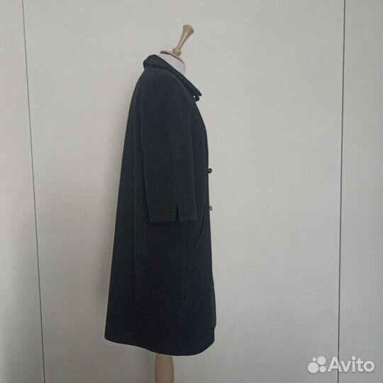 Пальто черное шерсть 46-48