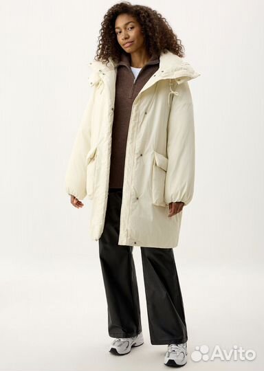 Пуховик женский оверсайз