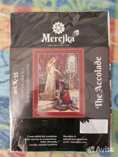 Набор для вышивания крестом Merejka K-35 Акколада
