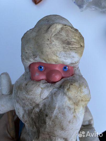 Дед мороз СССР, электрогирлянда и картонаж