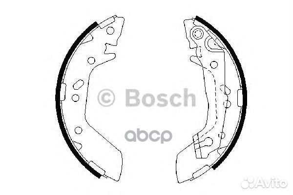 Колодки тормозные барабанные перед 098648