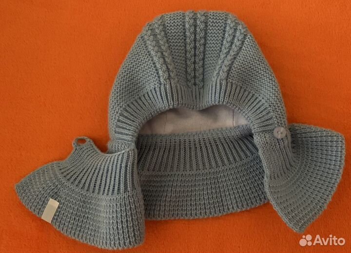 Шапка-капор для новорожденного