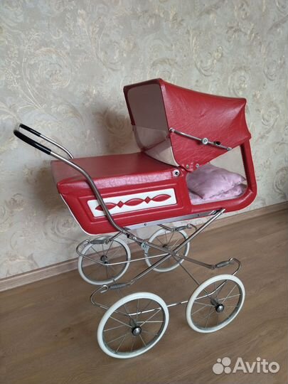 Коляска для кукол с окошками ретро СССР фрг
