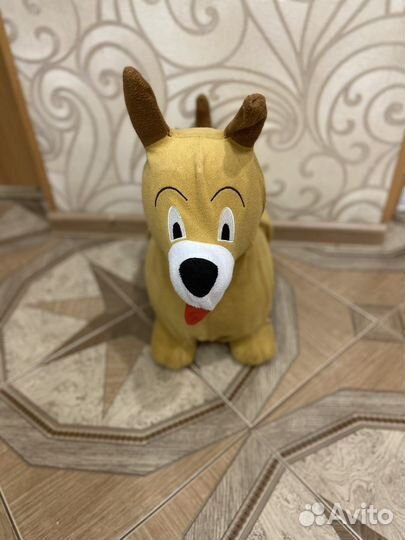 Прыгун собака мягкая игрушка тренажёр