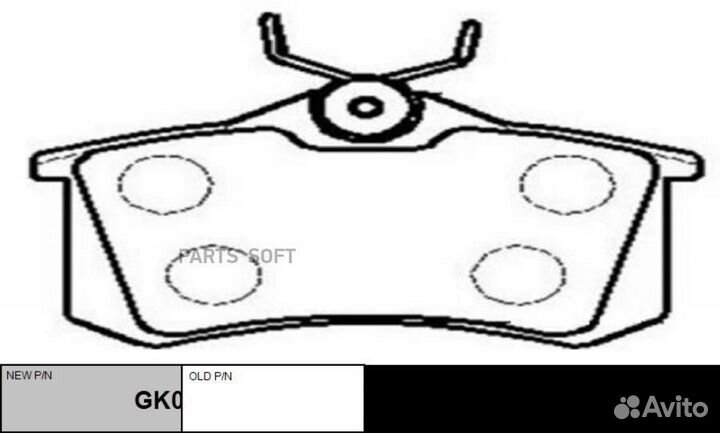 CTR GK0766 (старый номер CKN-51) Колодки тормозные