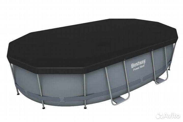 Каркасный бассейн 488х305х107см Power Steel, фил