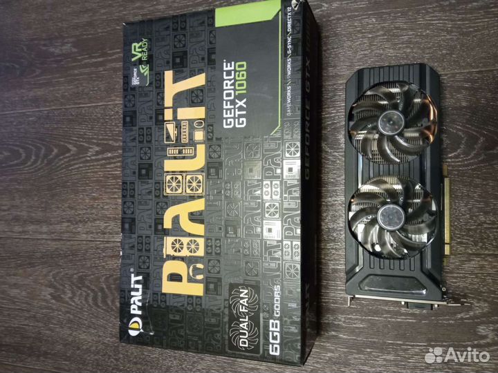 Видеокарта gtx 1060 6gb palit