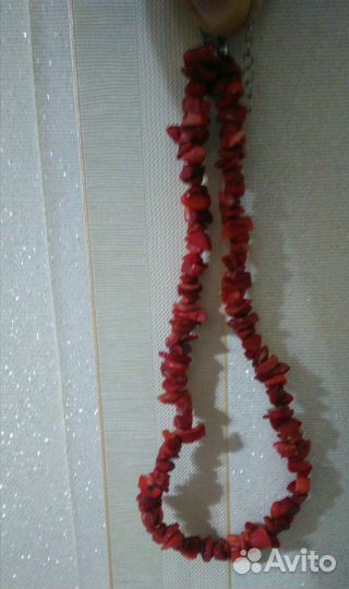 Бусы из натурального коралла
