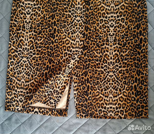Юбка леопардовая