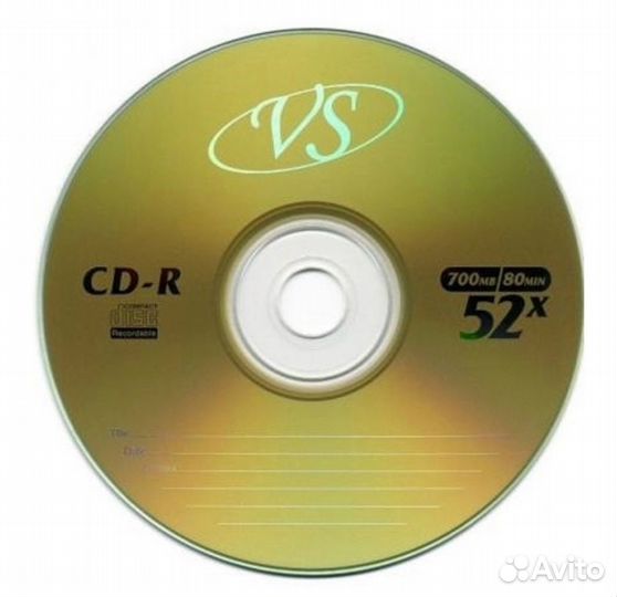 Оптический записываемый диск CD-R 700Mb, 80 min