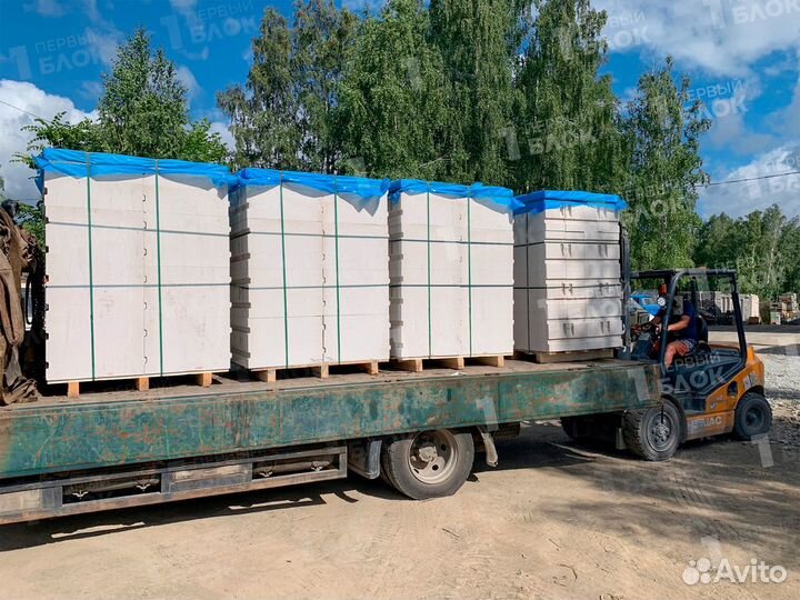 Газобетонный блок с доставкой D500 B2.5 гост