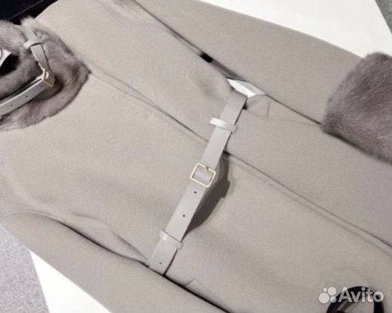 Пальто из кашемира с норкой Loro Piana FAL9483