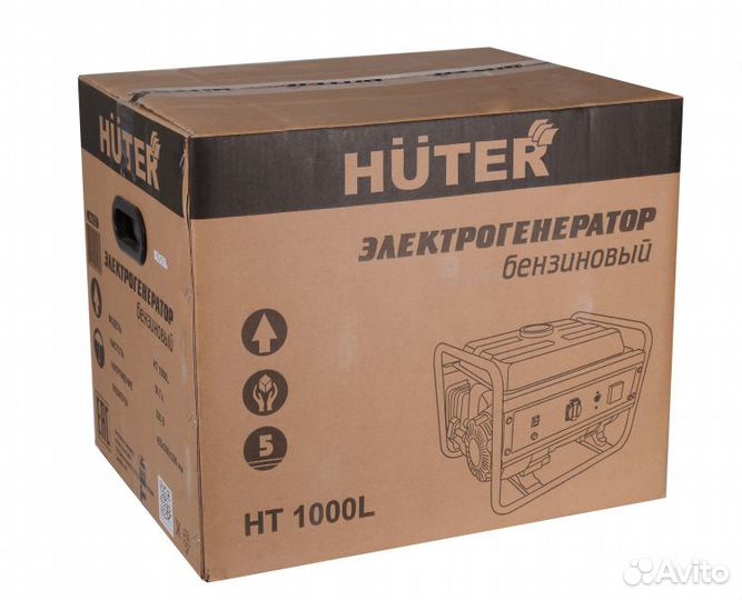 Портативный бензогенератор huter HT1000L