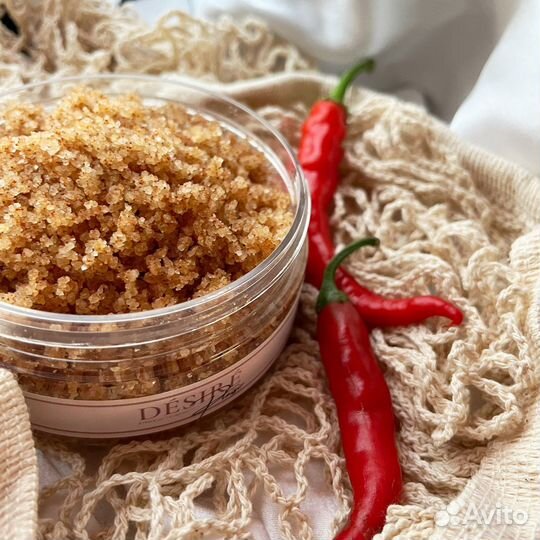 Разогревающий скраб ручной работы