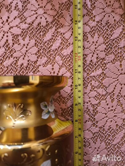 Ваза, Богемия, золочение, Чехословакия, 1970-е