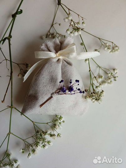 Саше лаванда в мешочке