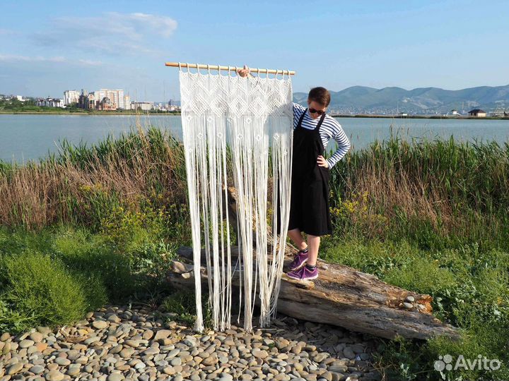 Штора макраме арка handmade 95*210