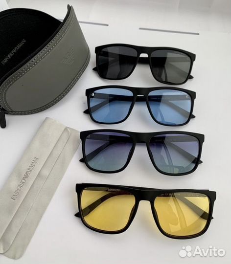 Emporio armani очки черные поляризационные